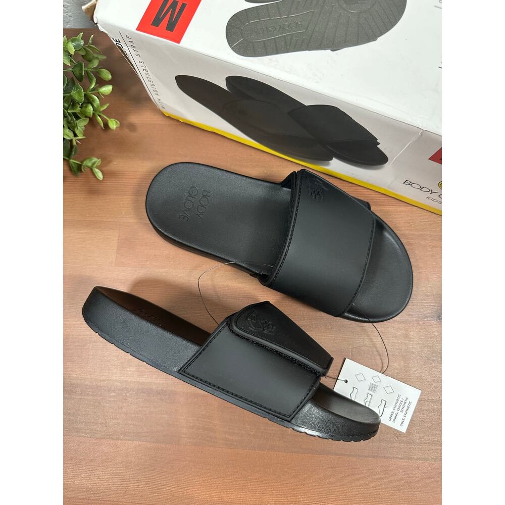 Body Glove Kids Black Comfort Slide Adjustable Strap‎ Sandals Size M 1/2